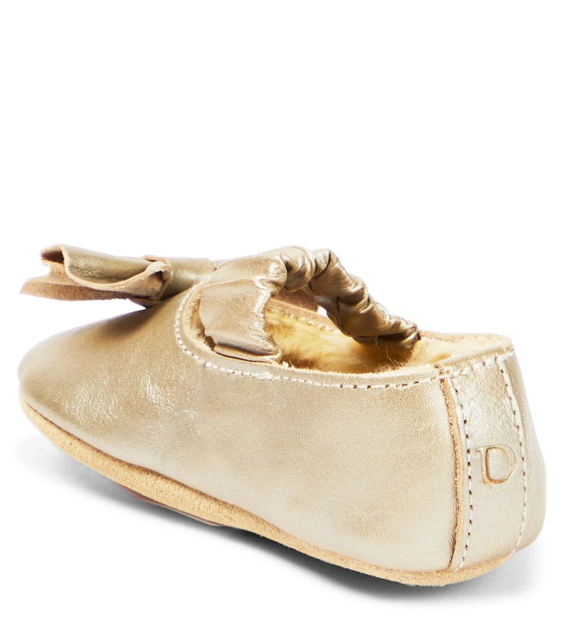 Donsje - Baby Neni metallic leather ballet flats
