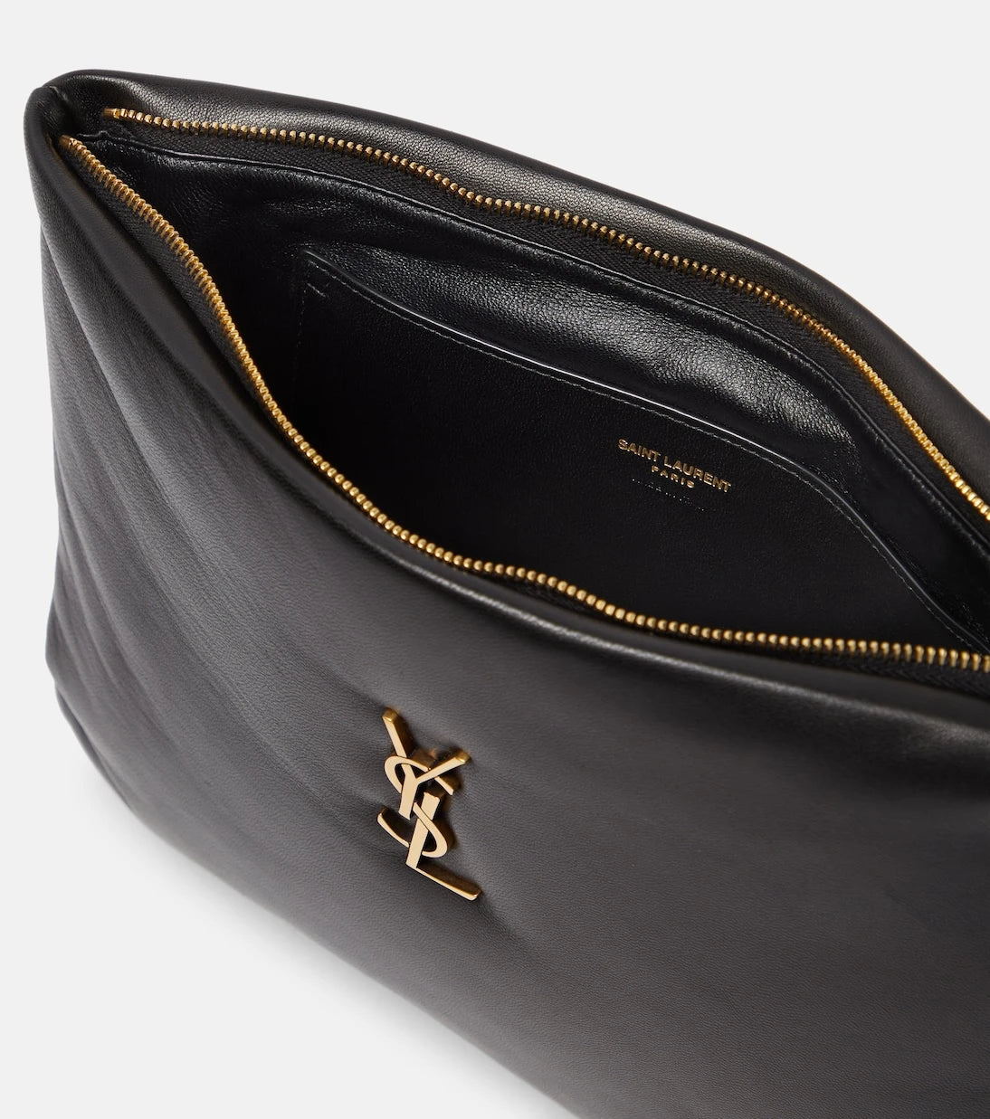 Saint Laurent - Calypso Large leather pouch