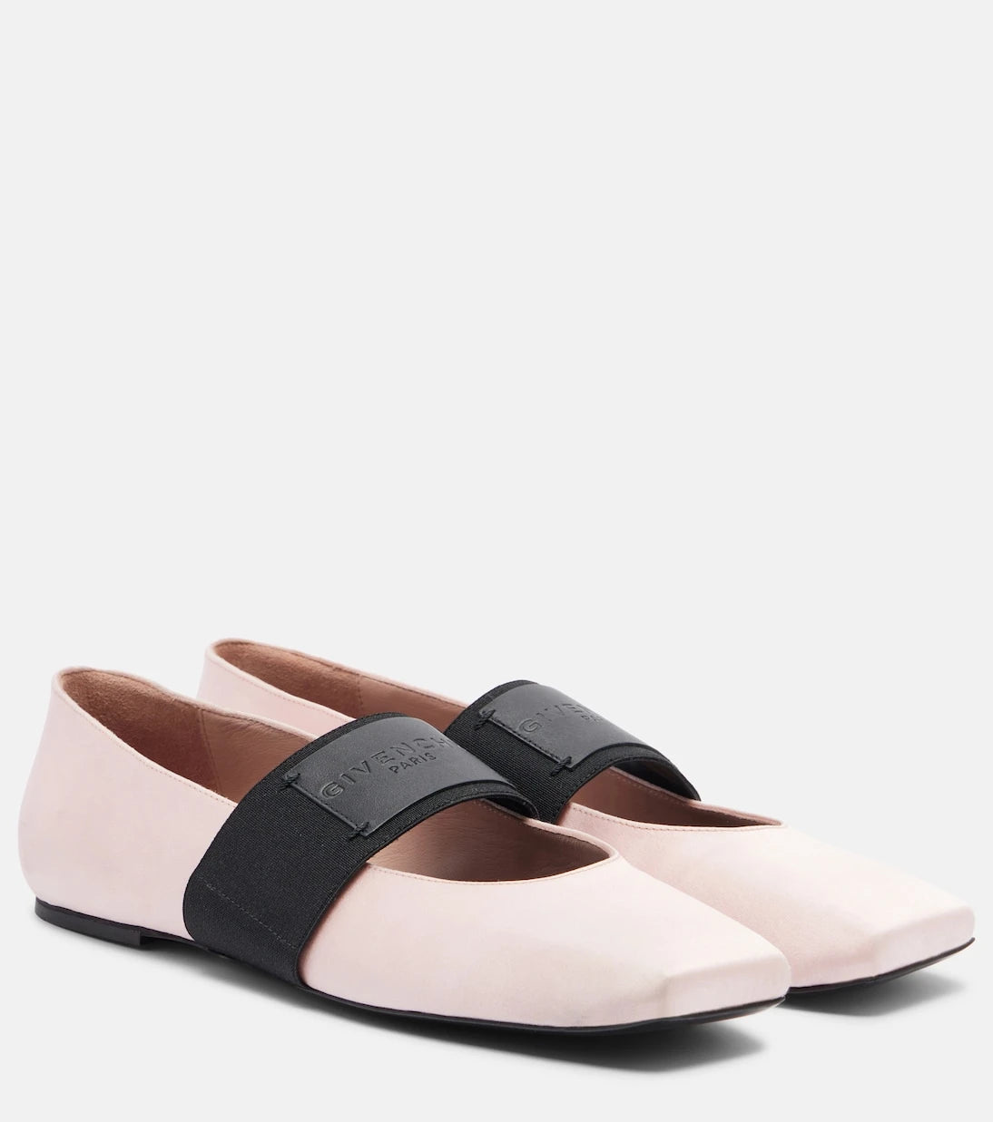 Givenchy - Sliced Square satin ballet flats