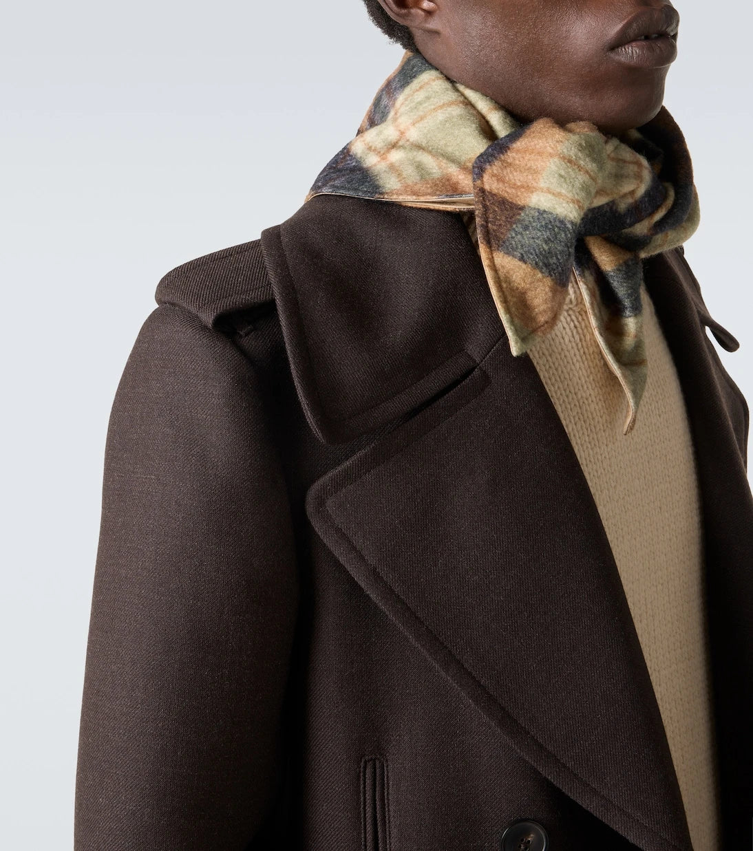 Dries Van Noten - Double-breasted wool-blend coat