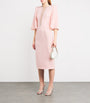 Jenny Packham Pink Crepe Embellished Midi Dress