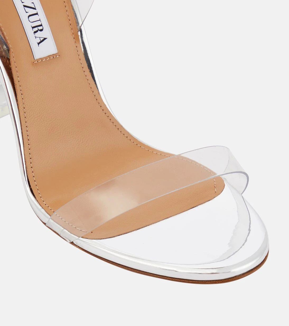 Aquazzura - So Nude 105 PVC slingback sandals