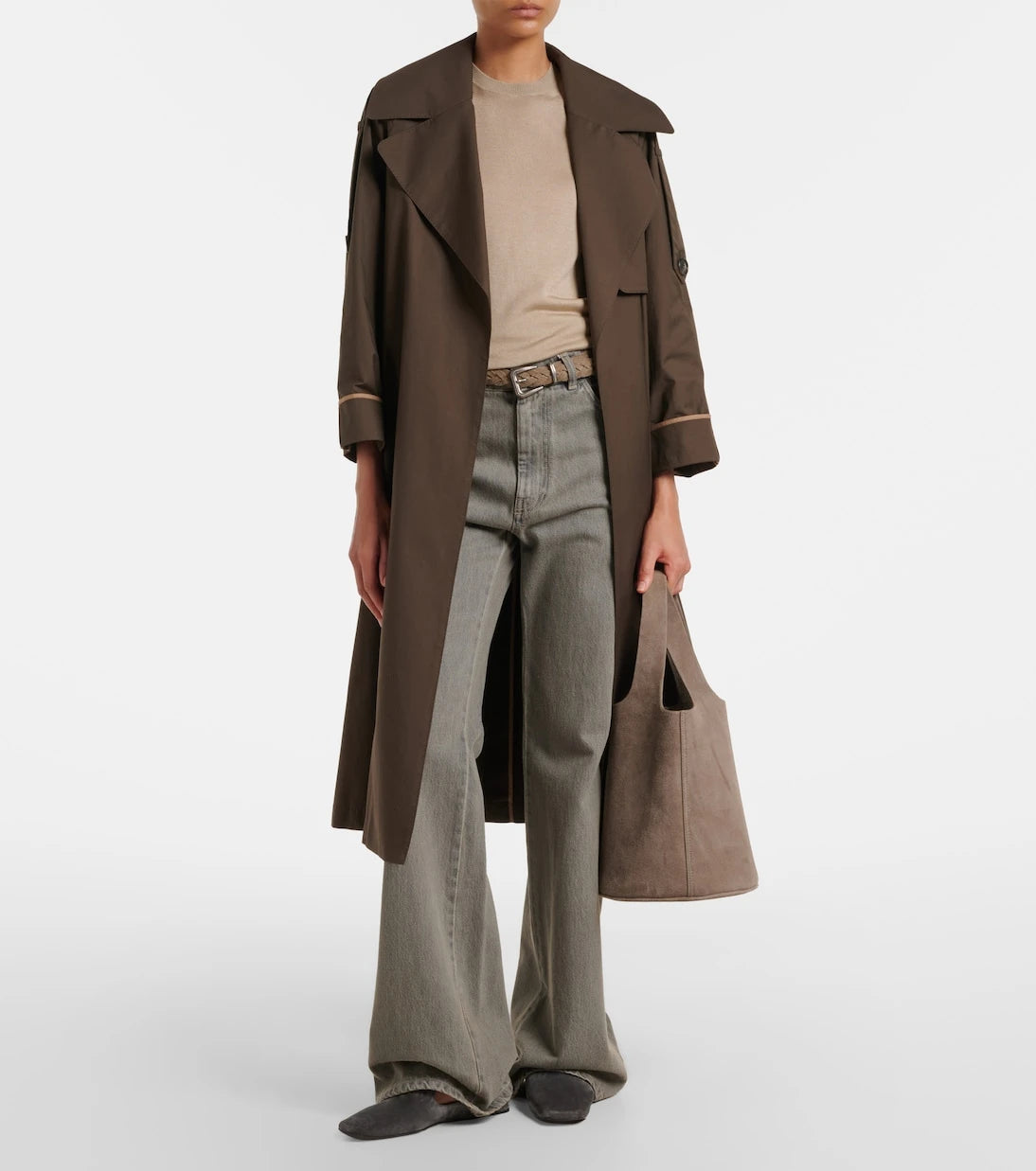Max Mara - Logo suede mules