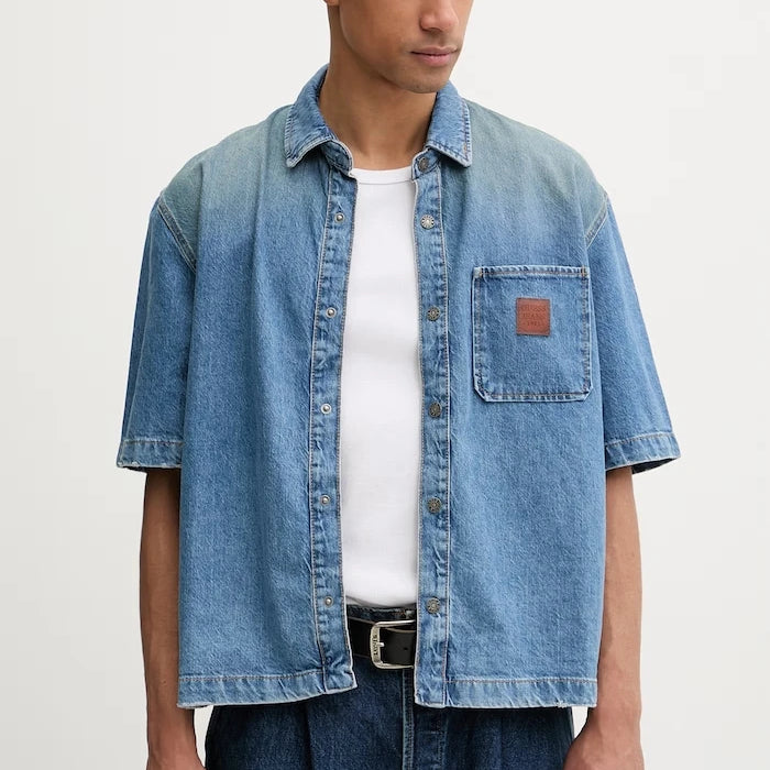 Guess Jeans риза мъжка от деним