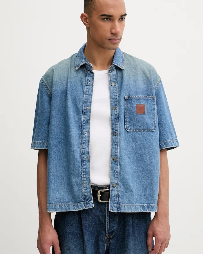Guess Jeans риза мъжка от деним