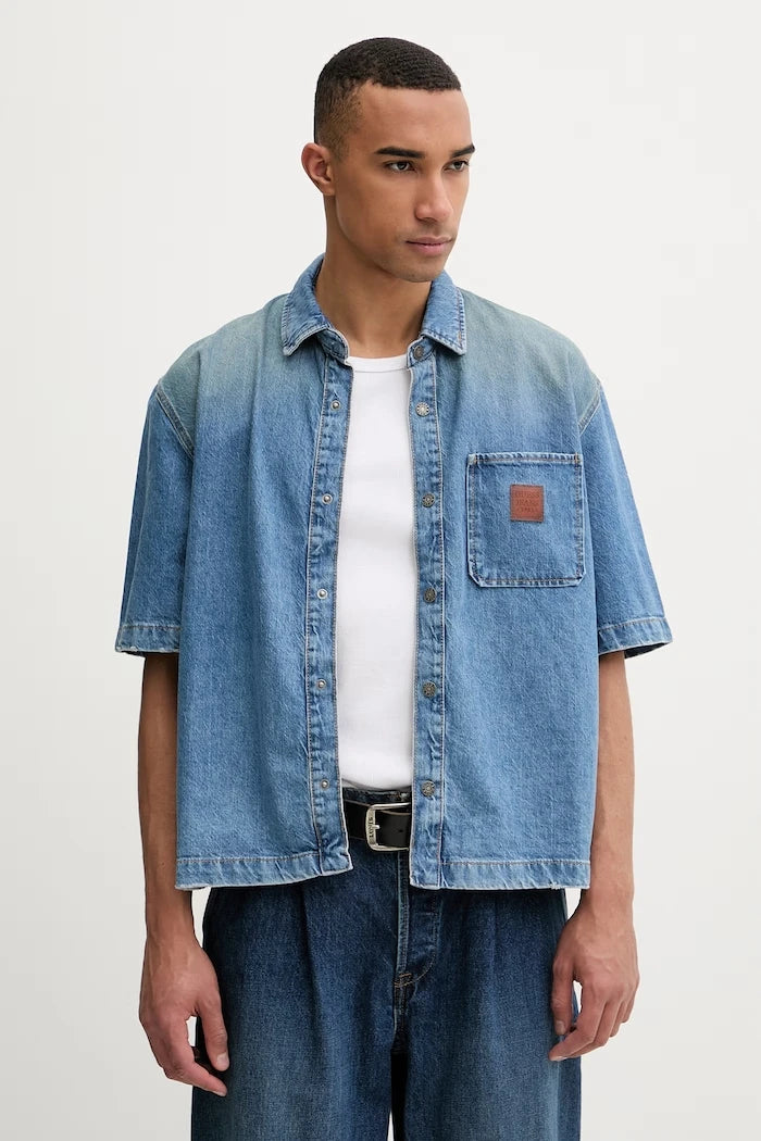 Guess Jeans риза мъжка от деним
