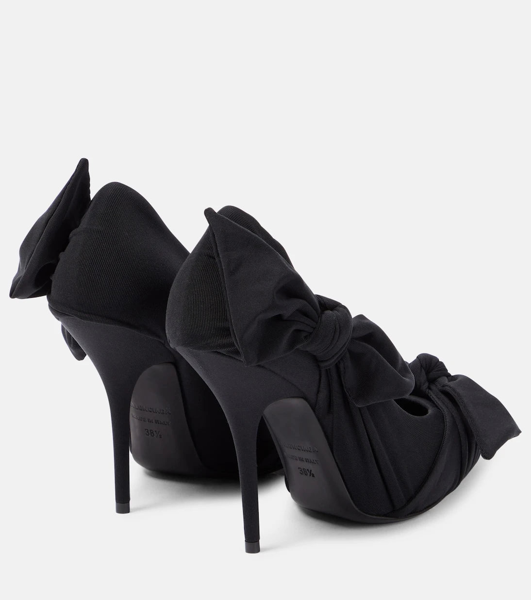 Balenciaga - حذاء بكعب عالٍ بعقدة فيونكة من طراز Knife