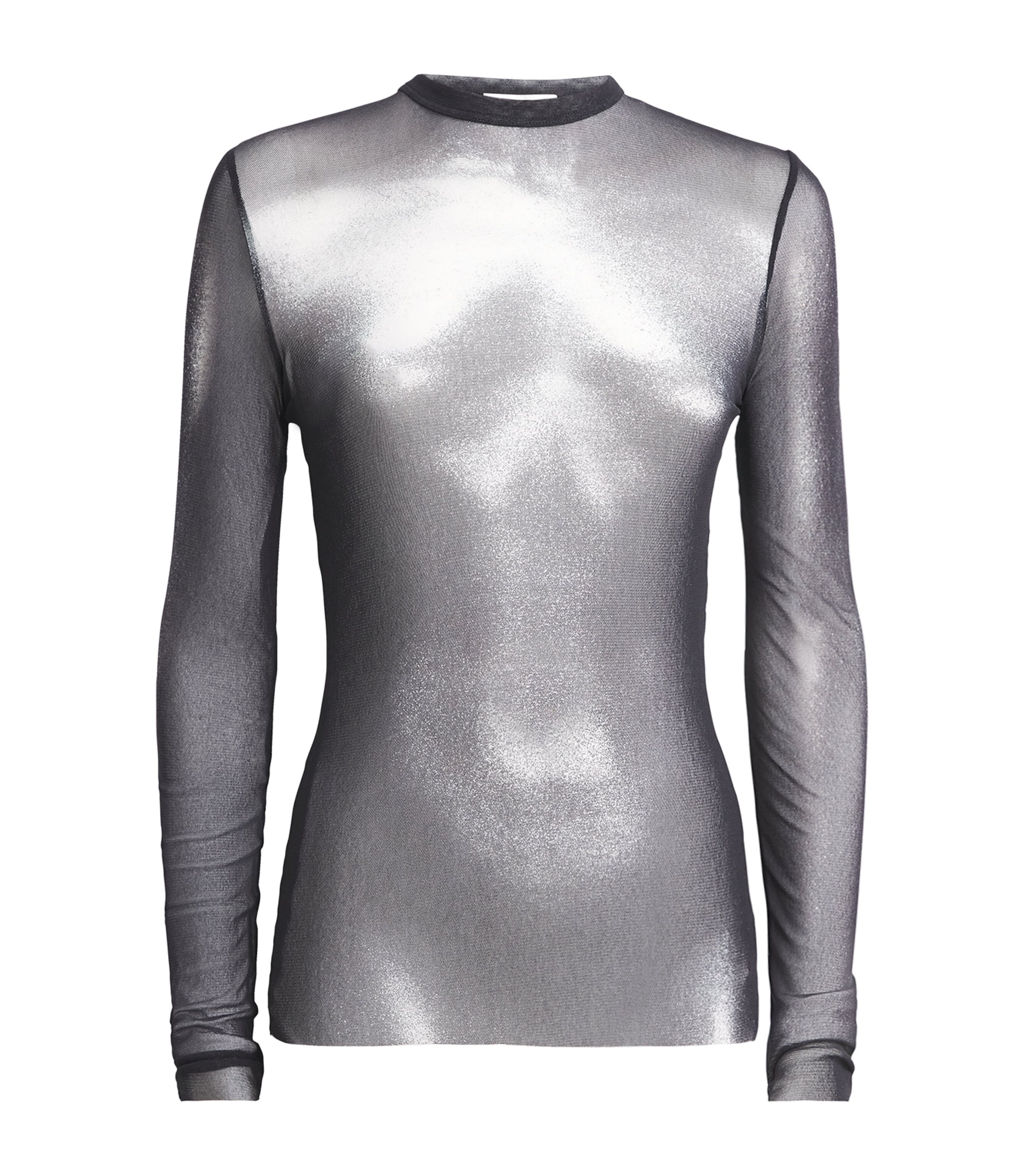 Jean Paul Gaultier Black Tulle Body Dust Top