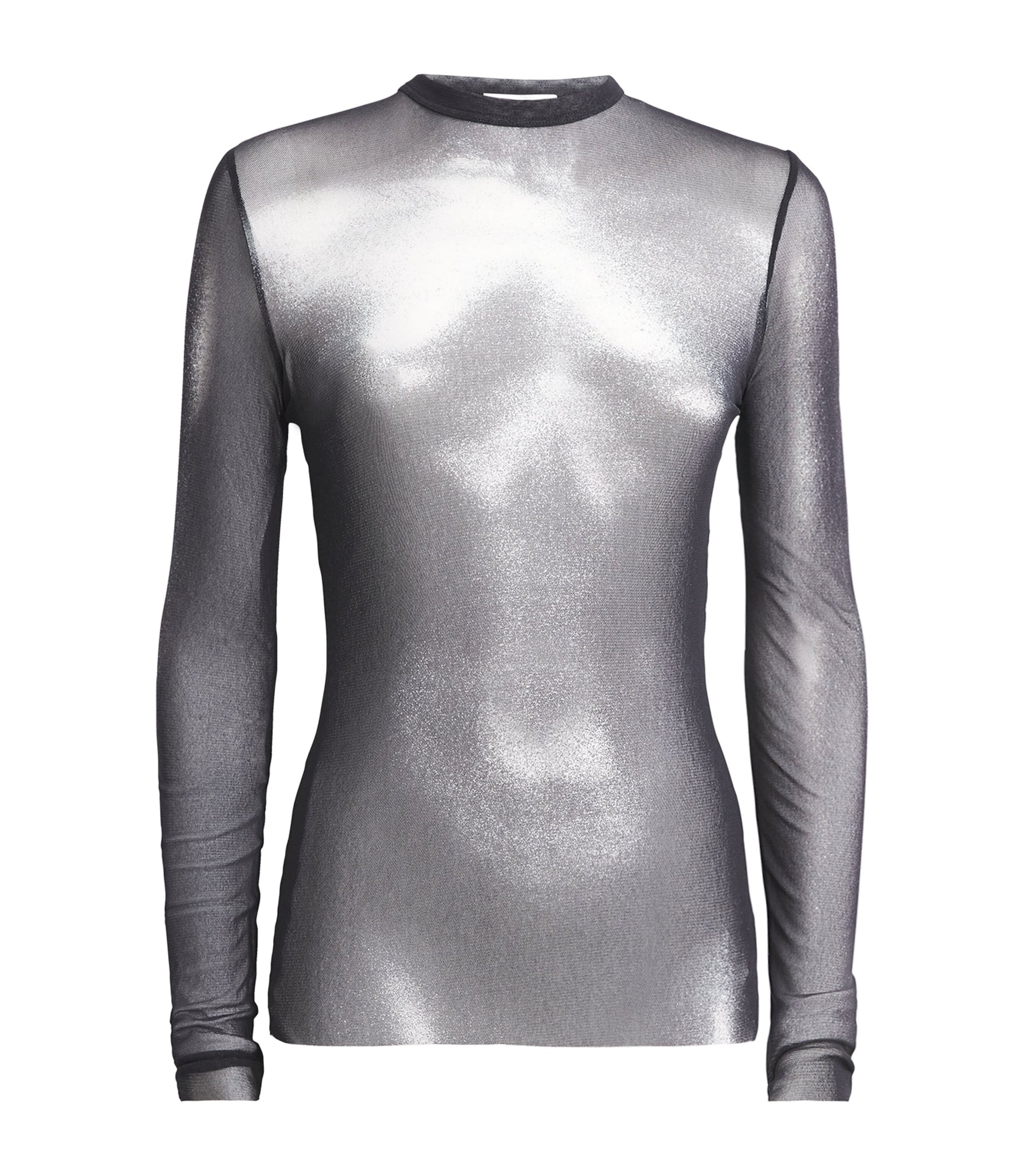 Jean Paul Gaultier Black Tulle Body Dust Top