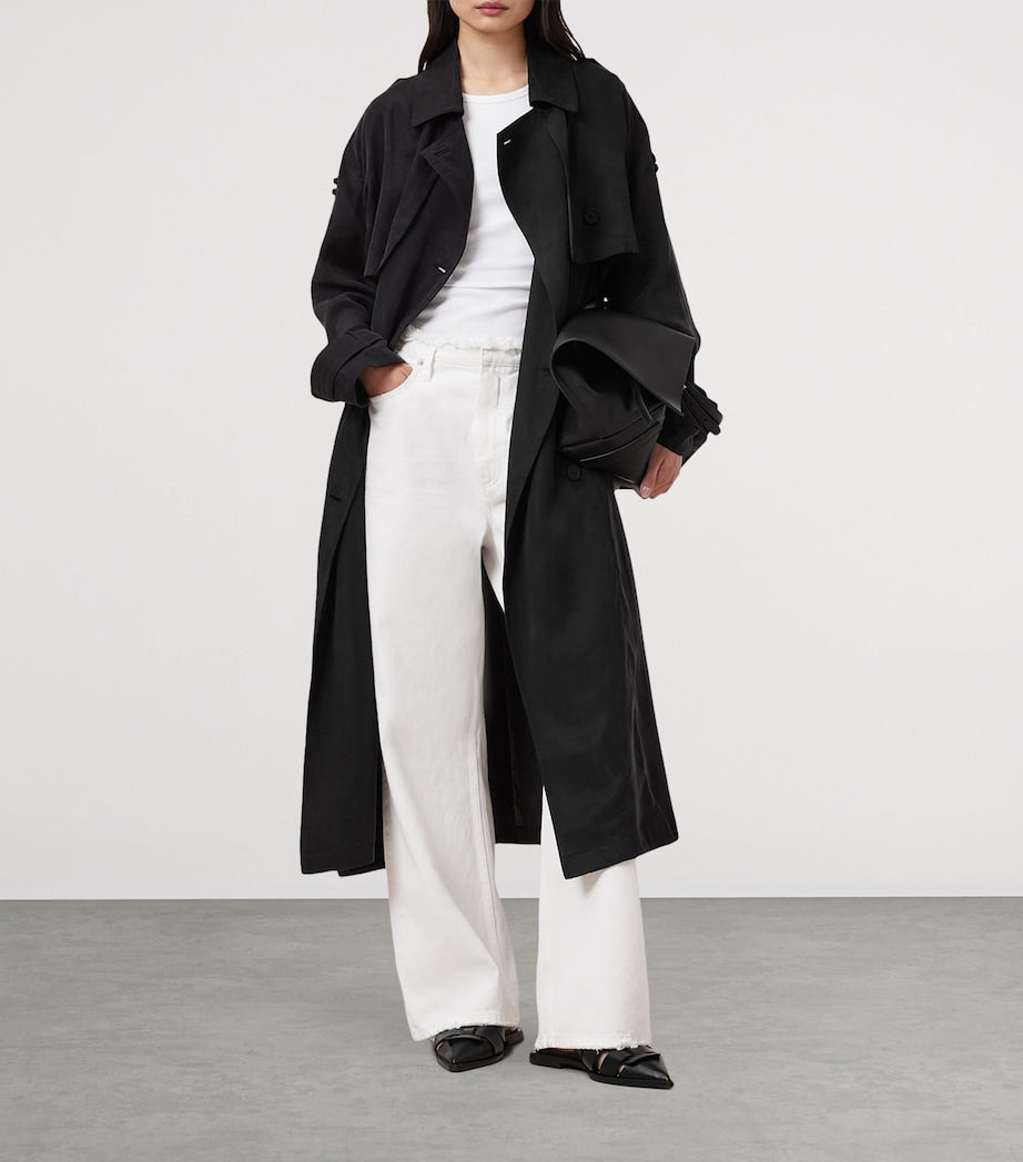 Black Linnie Trench Coat