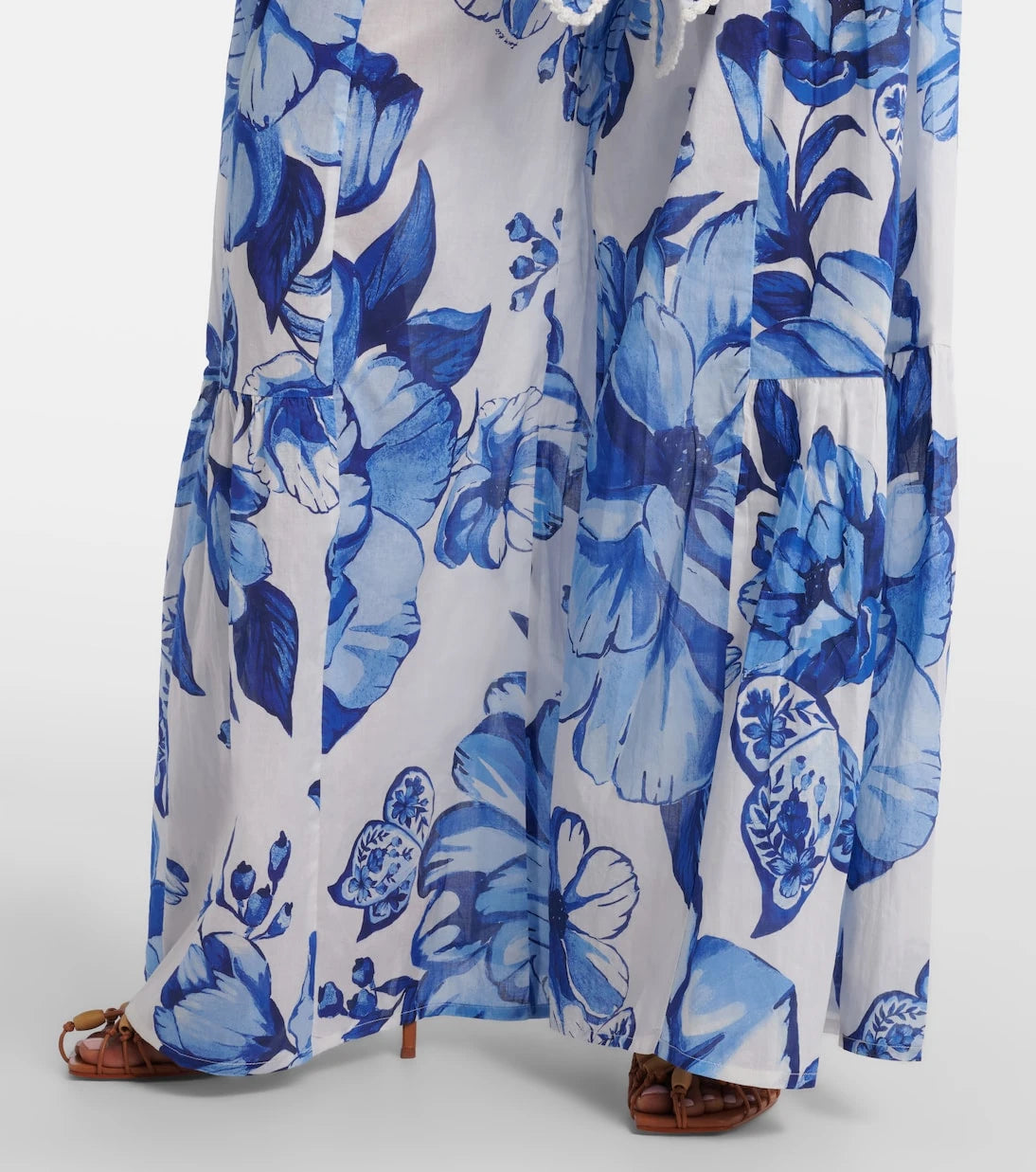 Farm Rio - Floral cotton wide-leg pants