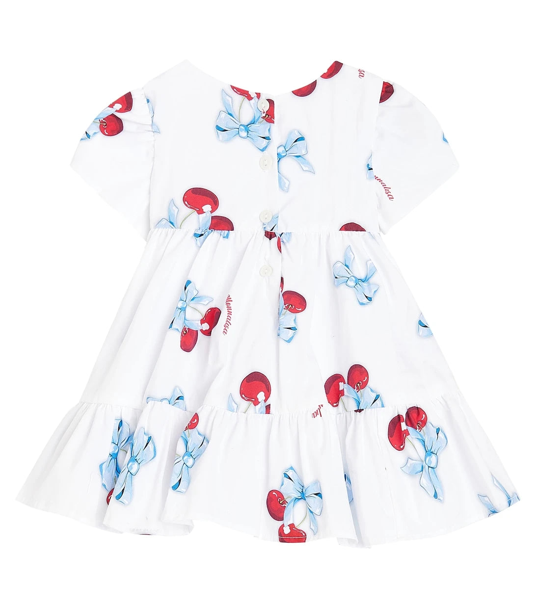 Monnalisa - Baby printed cotton poplin dress
