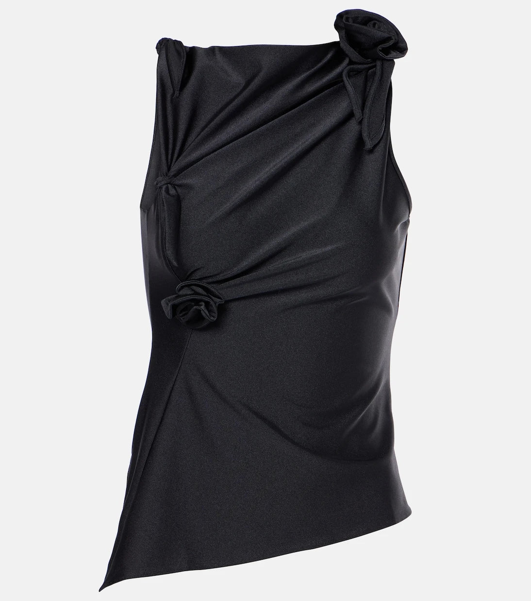 Coperni - Floral-appliqué asymmetric top