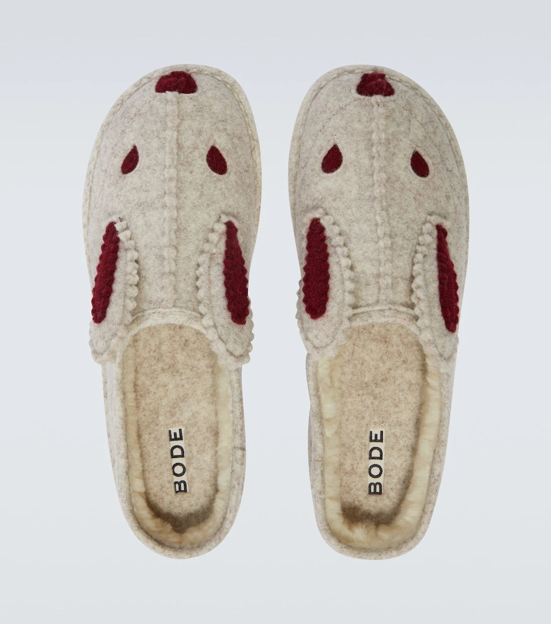 Bode - Wool-blend slippers