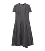 Prada Grey Wool Flannel Midi Dress