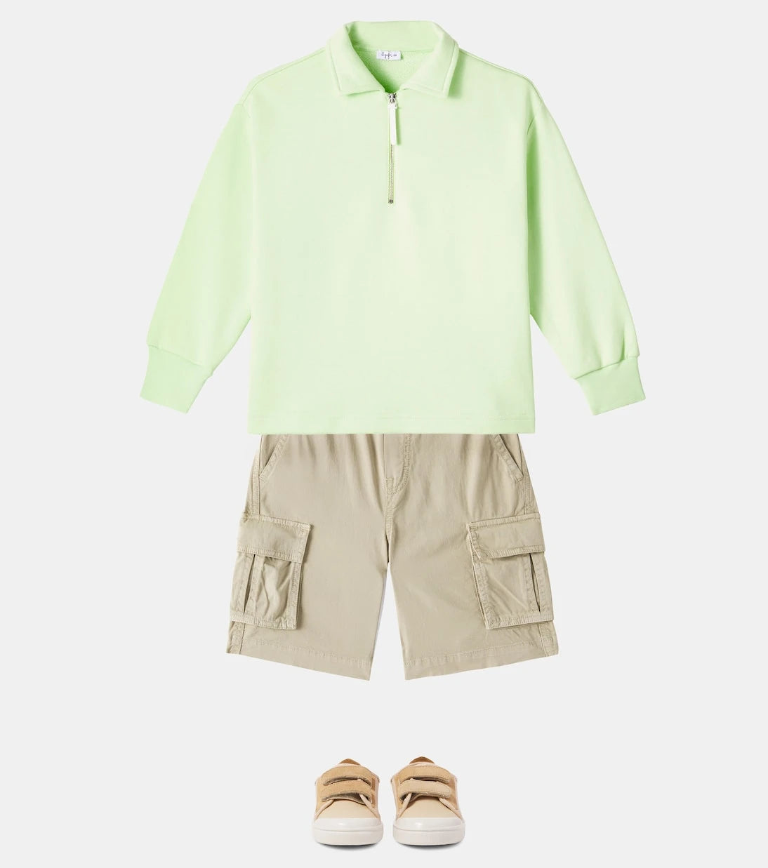 Il Gufo - Cotton gabardine cargo shorts