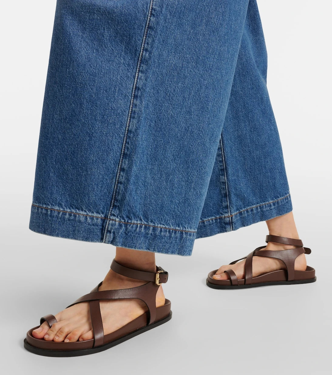 Ulla Johnson - April pleated wide-leg jeans