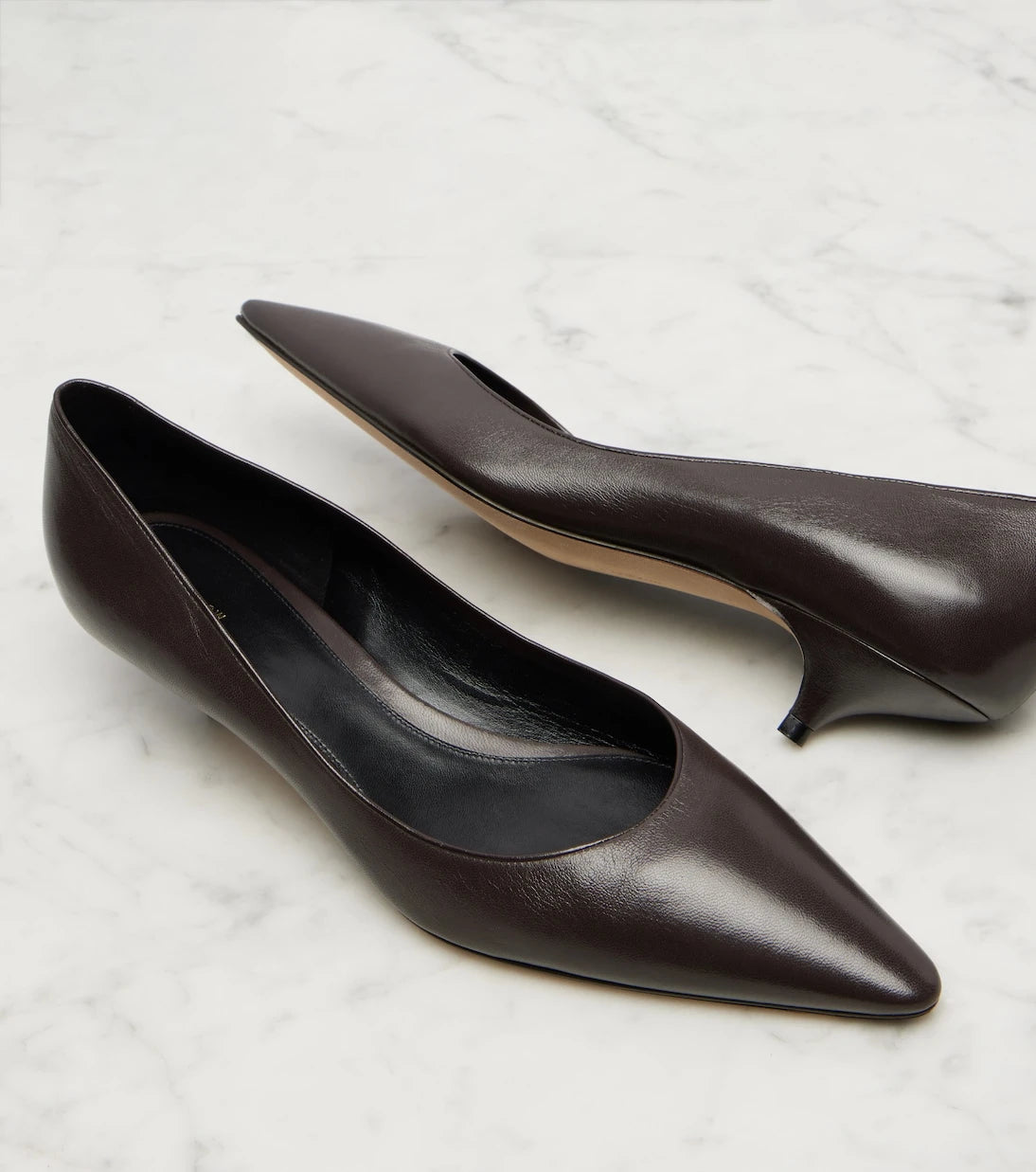 The Row - Liisa Two leather pumps