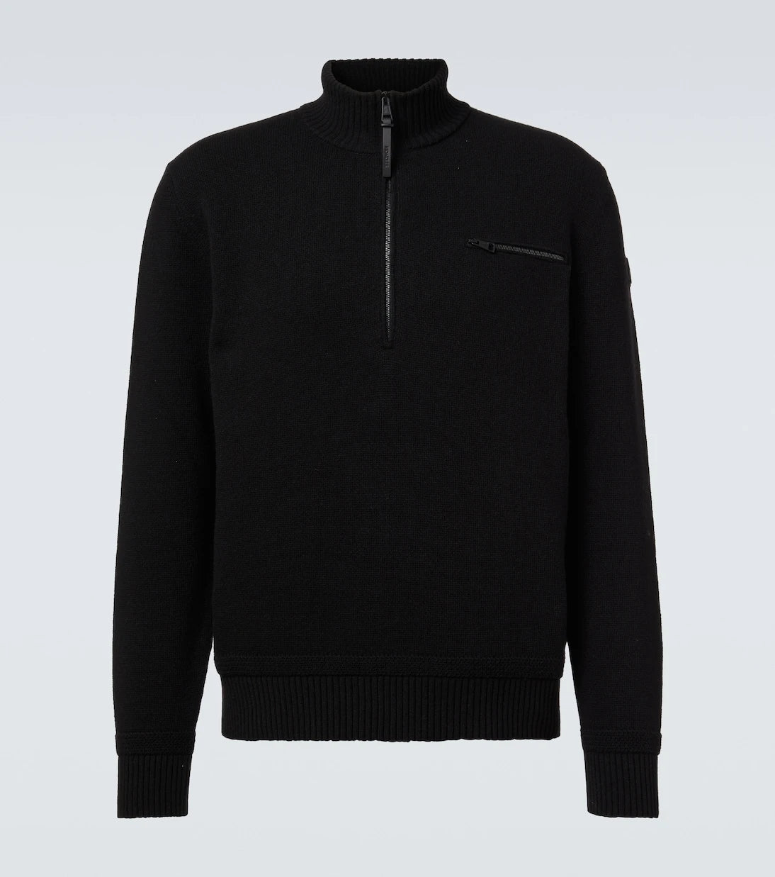 Moncler - Wool and cashmere half-zip sweater