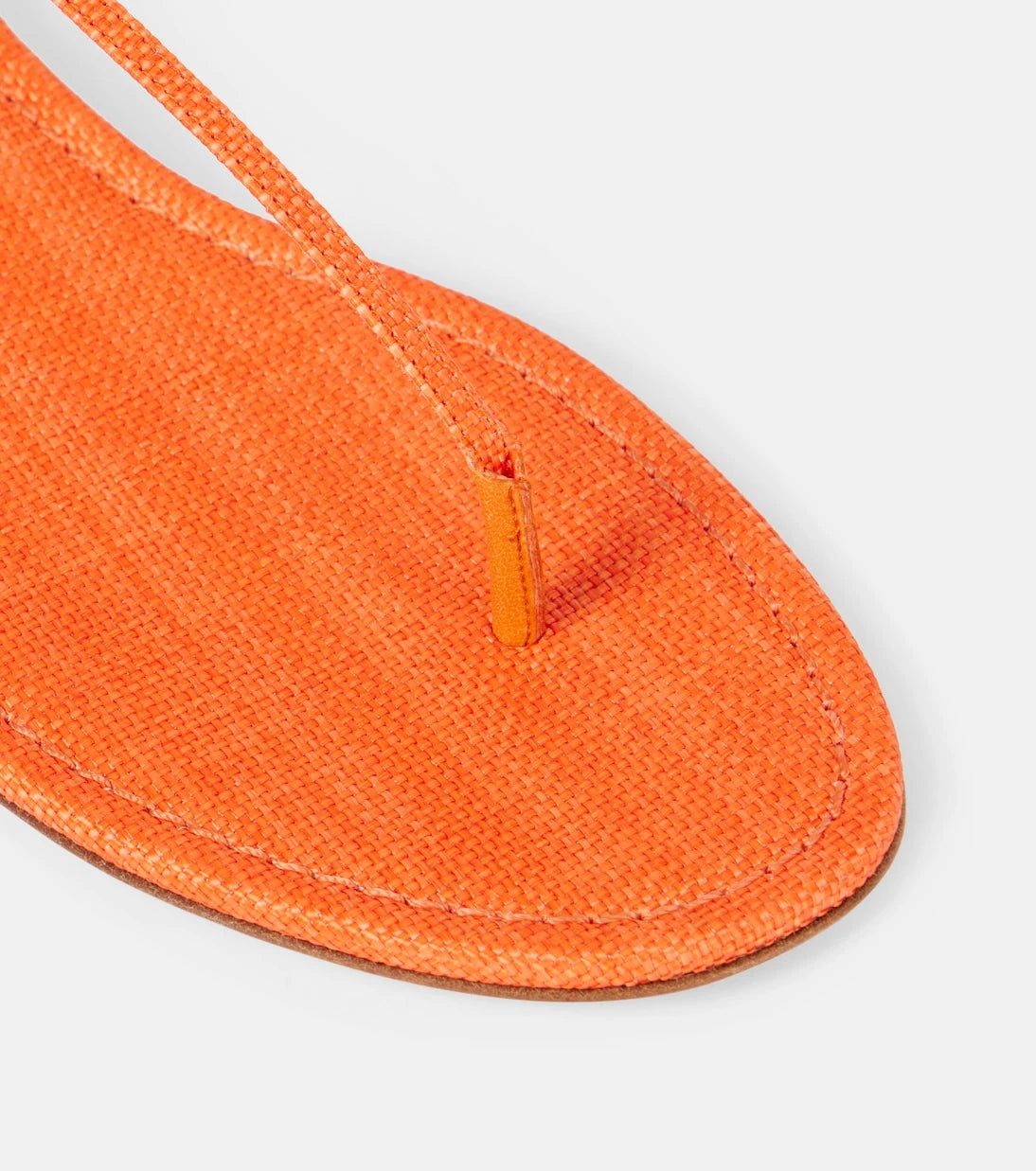 Aquazzura - Almost Bare raffia-effect sandals