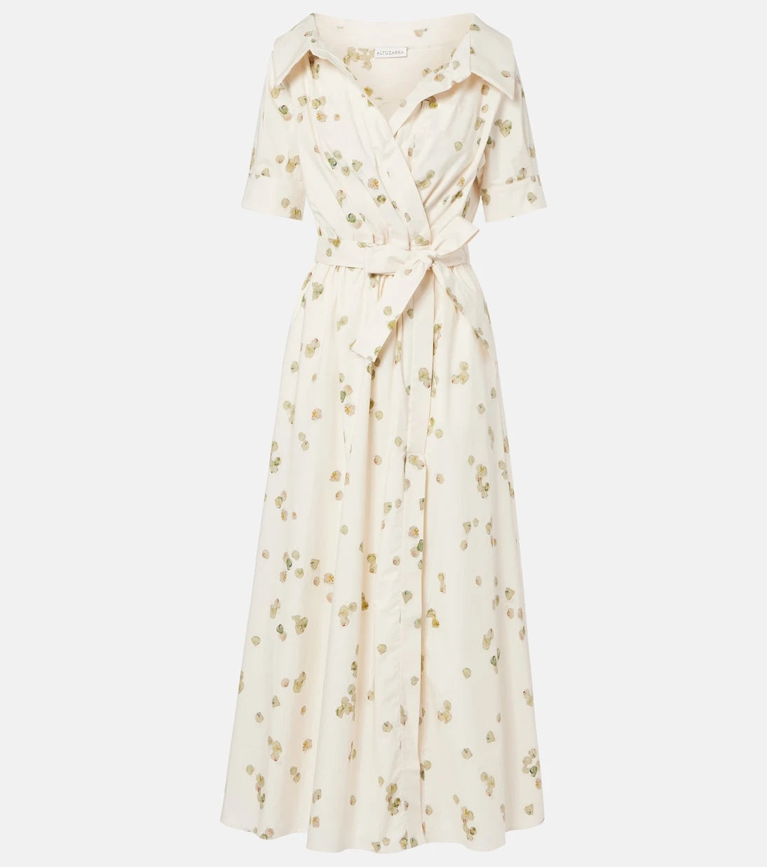 Altuzarra - Lydia floral cotton-blend wrap dress