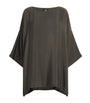 Silk Boat-Neck Tunic