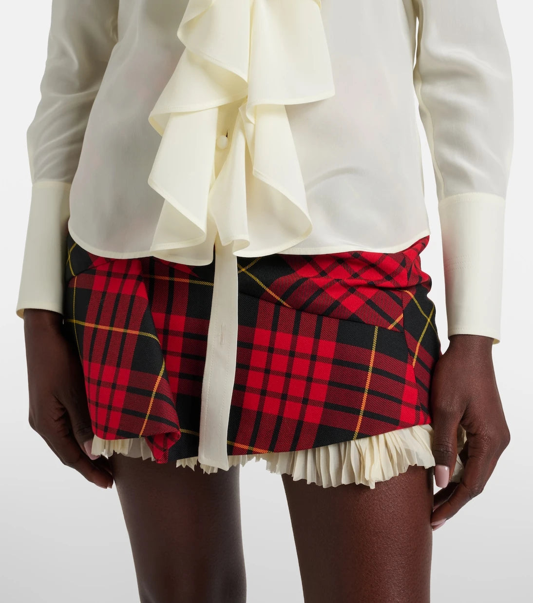 McQueen - Ruffled silk blouse
