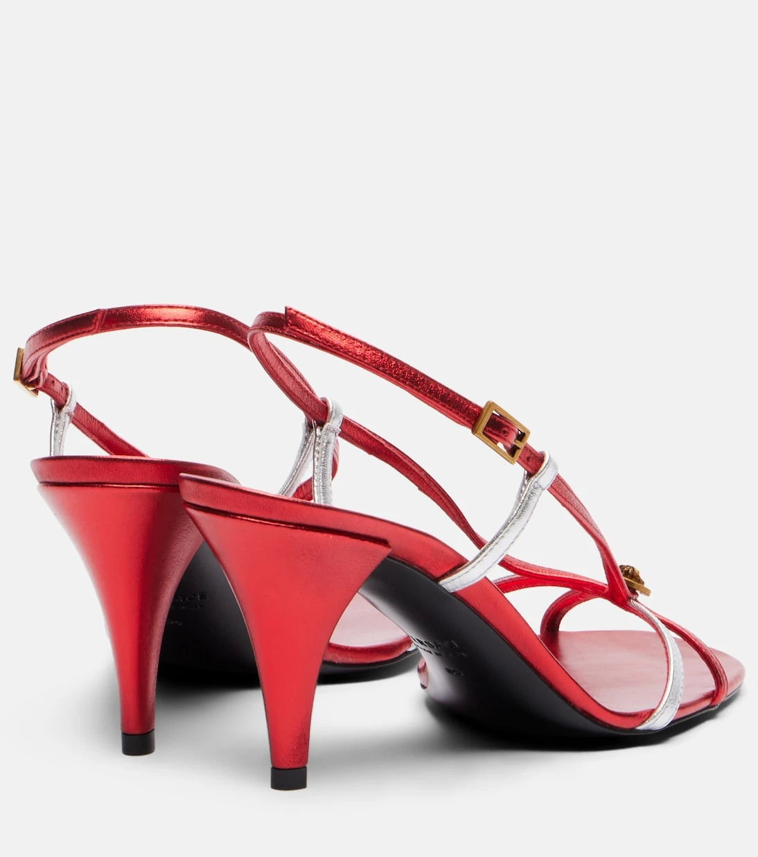 Versace - Valentina leather slingback sandals