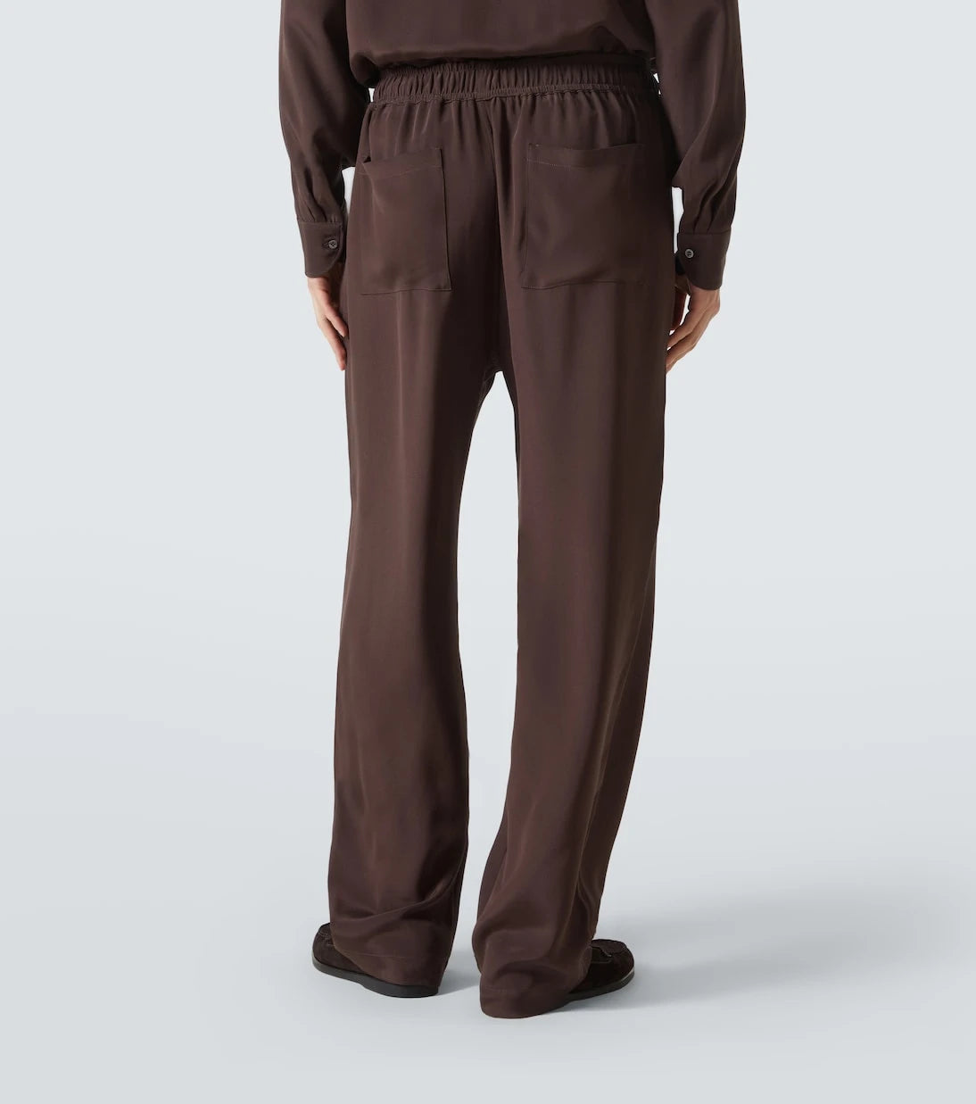 Saman Amel - Silk wide-leg pants