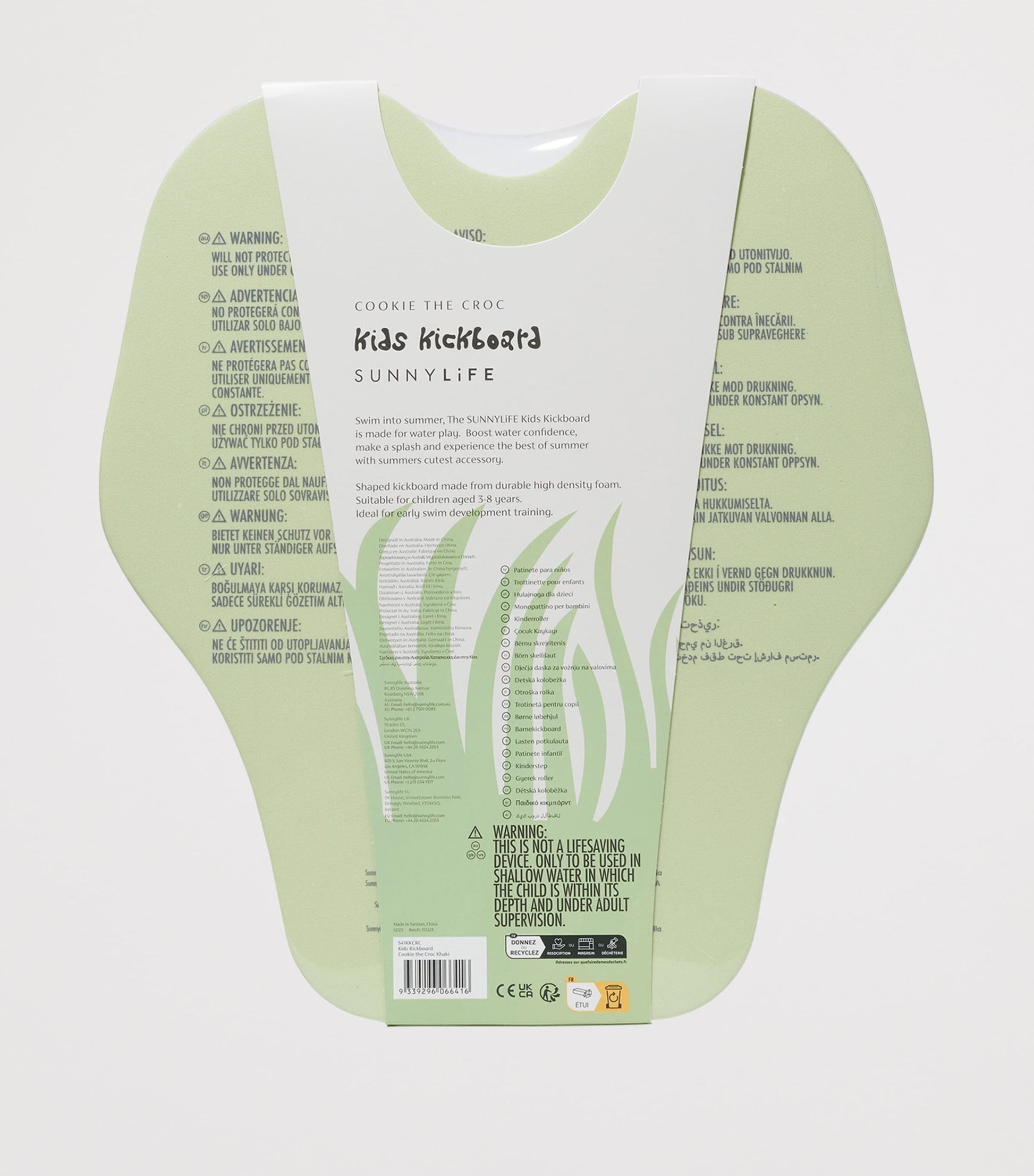 Sunnylife Kids Cookie Croc Kickboard