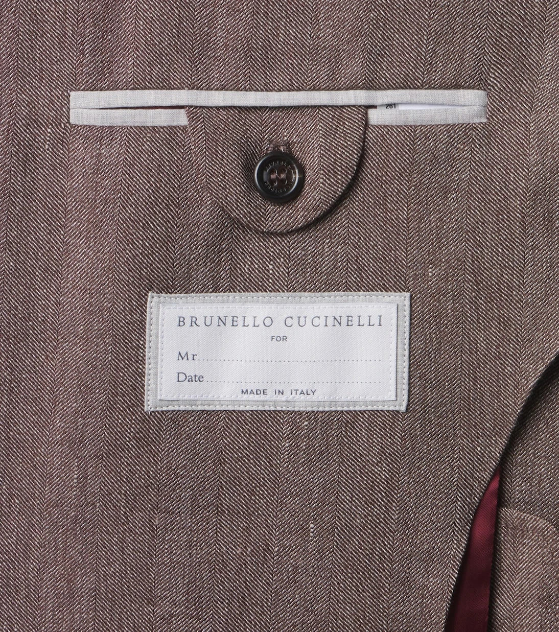 Brunello Cucinelli - Herringbone linen and wool suit