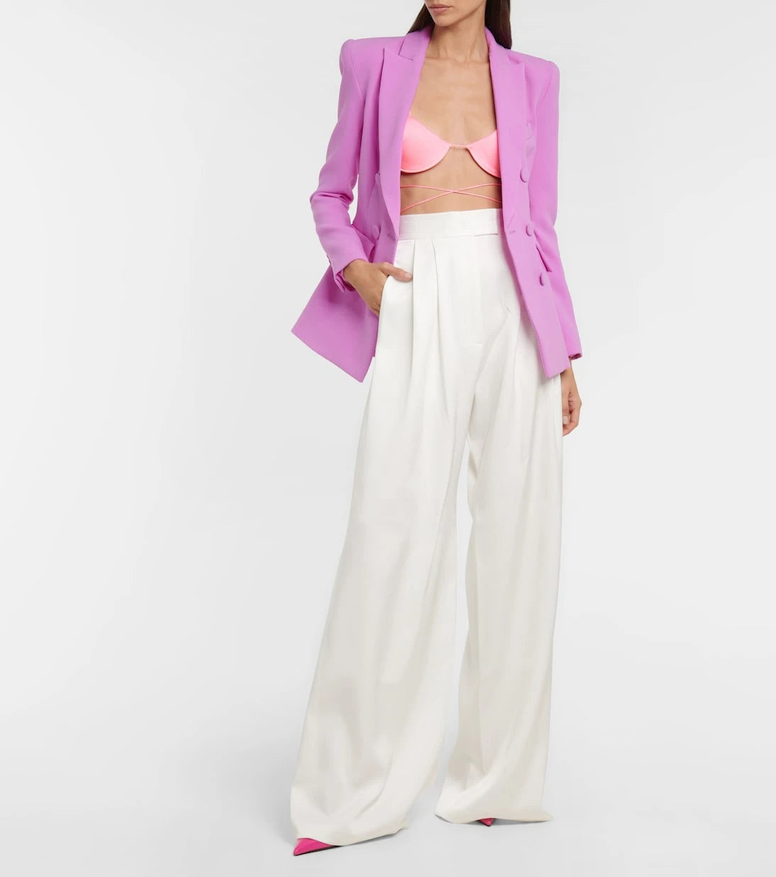 Alex Perry - Pierce satin bralette