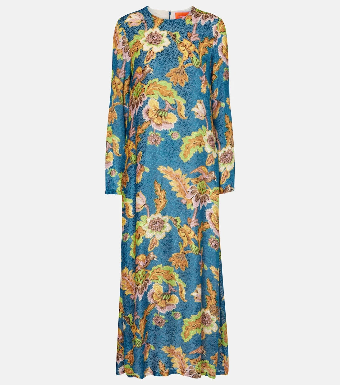 La DoubleJ - Swing printed devorée velvet maxi dress