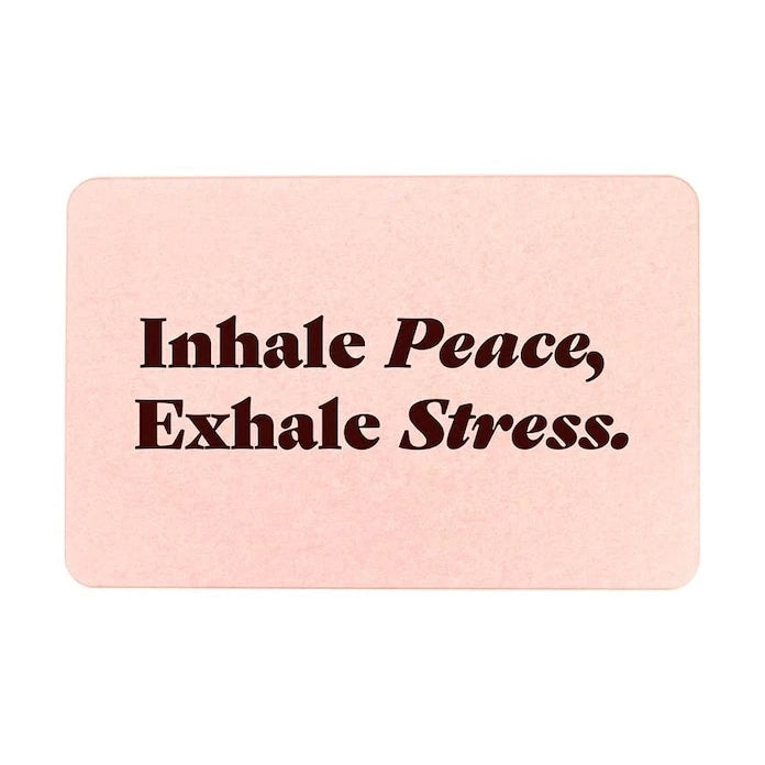 Artsy Doormats Inhale Peace Exhale 39 x 60 cm Banyo Paspası