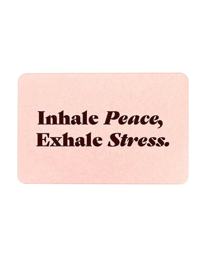 Artsy Doormats Inhale Peace Exhale 39 x 60 cm Banyo Paspası