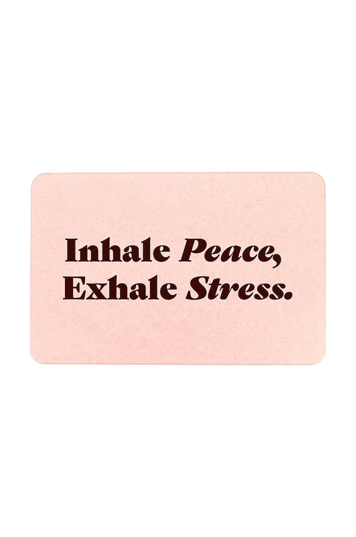 Artsy Doormats Inhale Peace Exhale 39 x 60 cm Banyo Paspası
