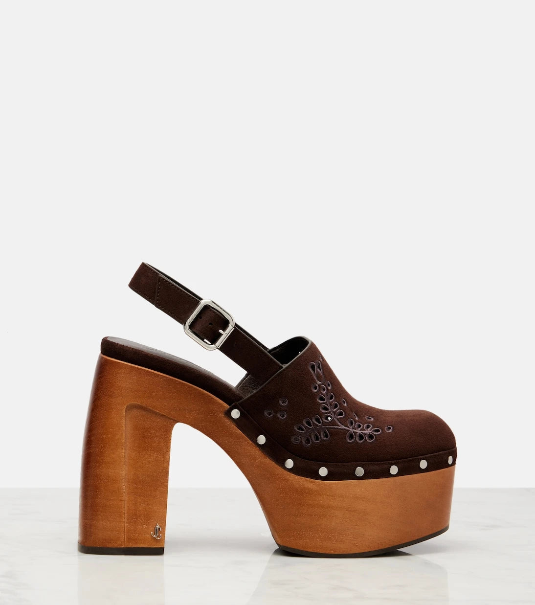 Jimmy Choo - Alida 135 suede platform clogs
