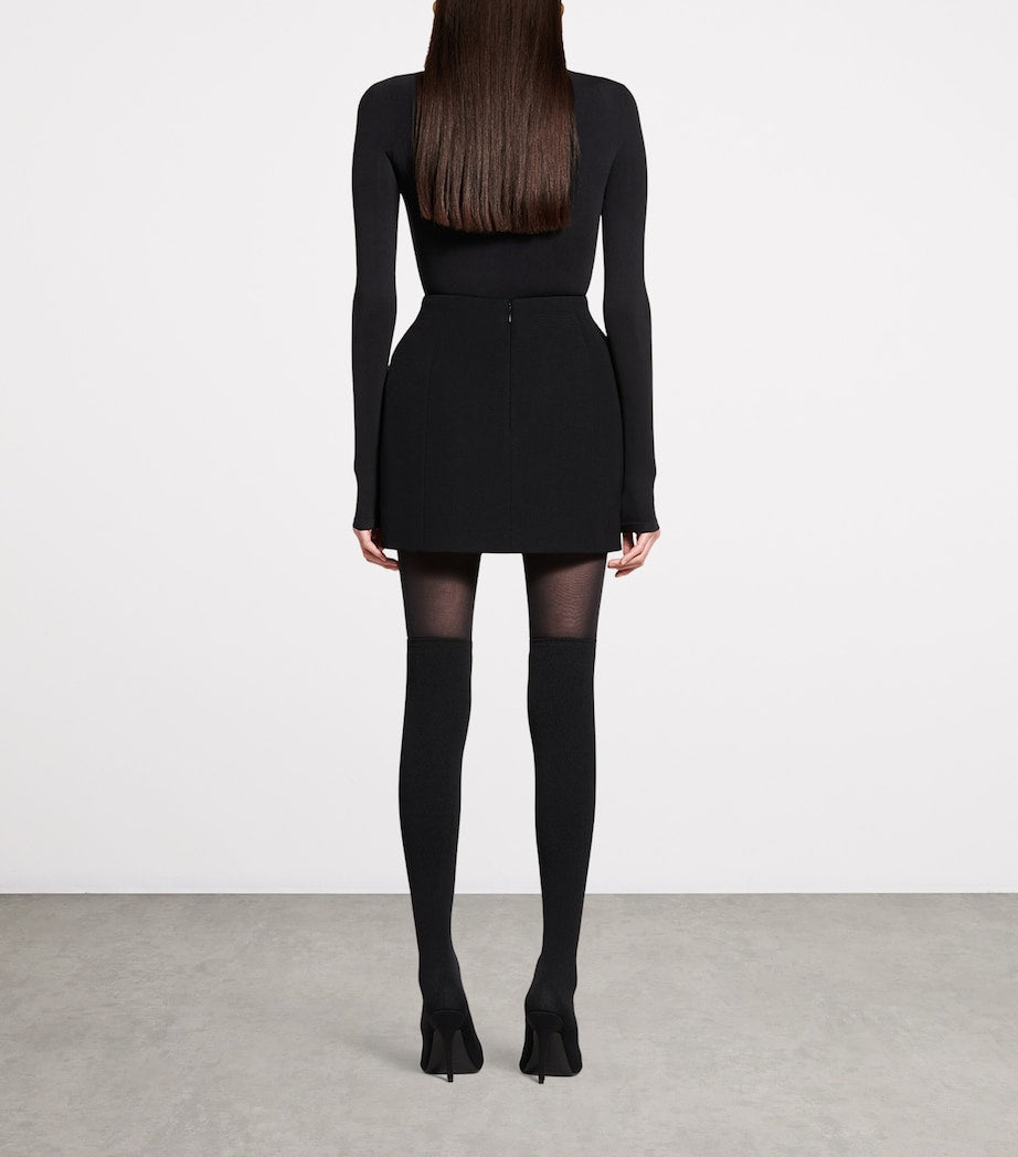 Balenciaga Black Hourglass Mini Skirt