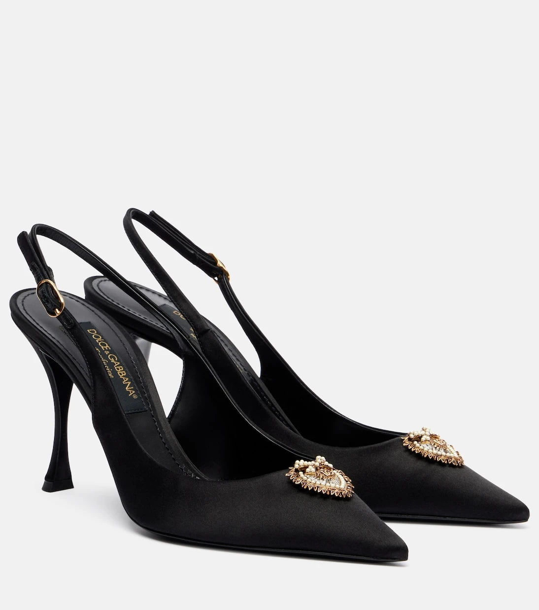 Dolce&Gabbana - حذاء ديفوشن 90 ساتان بنمط Slingback