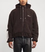 AMIRI Brown Fleece Bones Hoodie