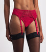 Fantasie Red Portia Suspender Belt