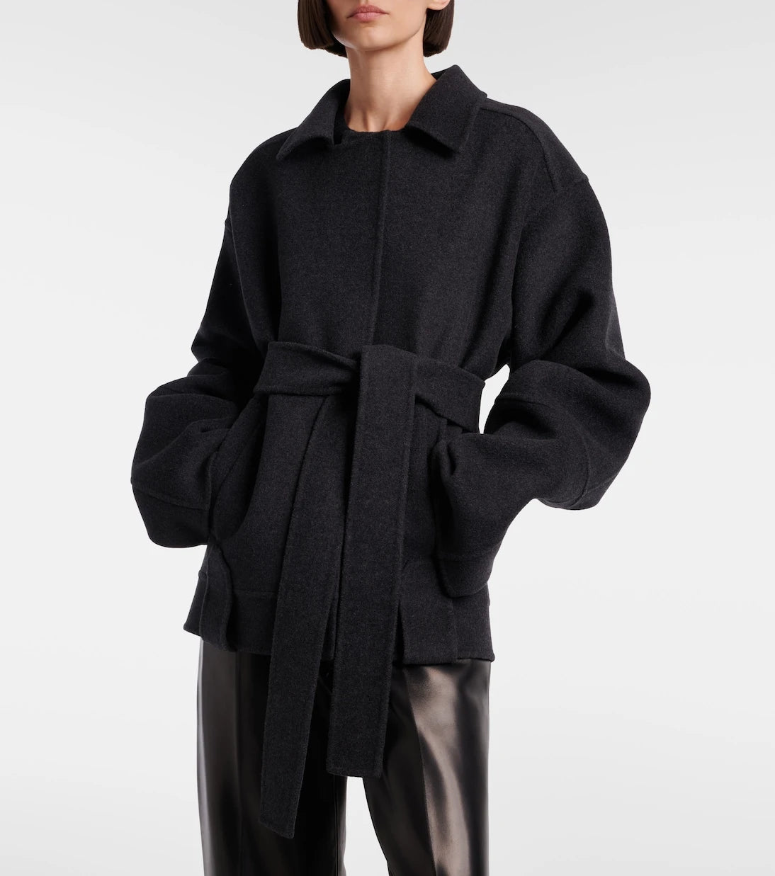 Khaite - Alder belted wool jacket