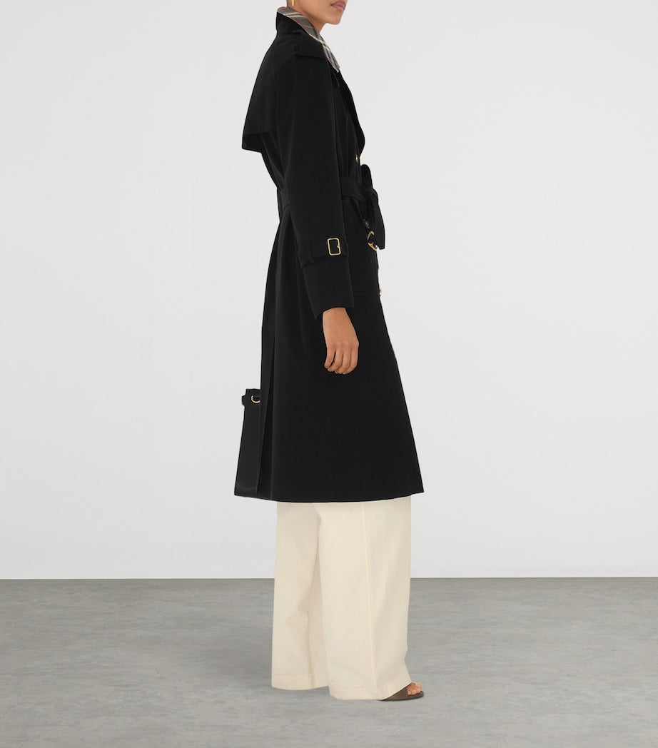 Burberry Black Long Castleford Trench Coat