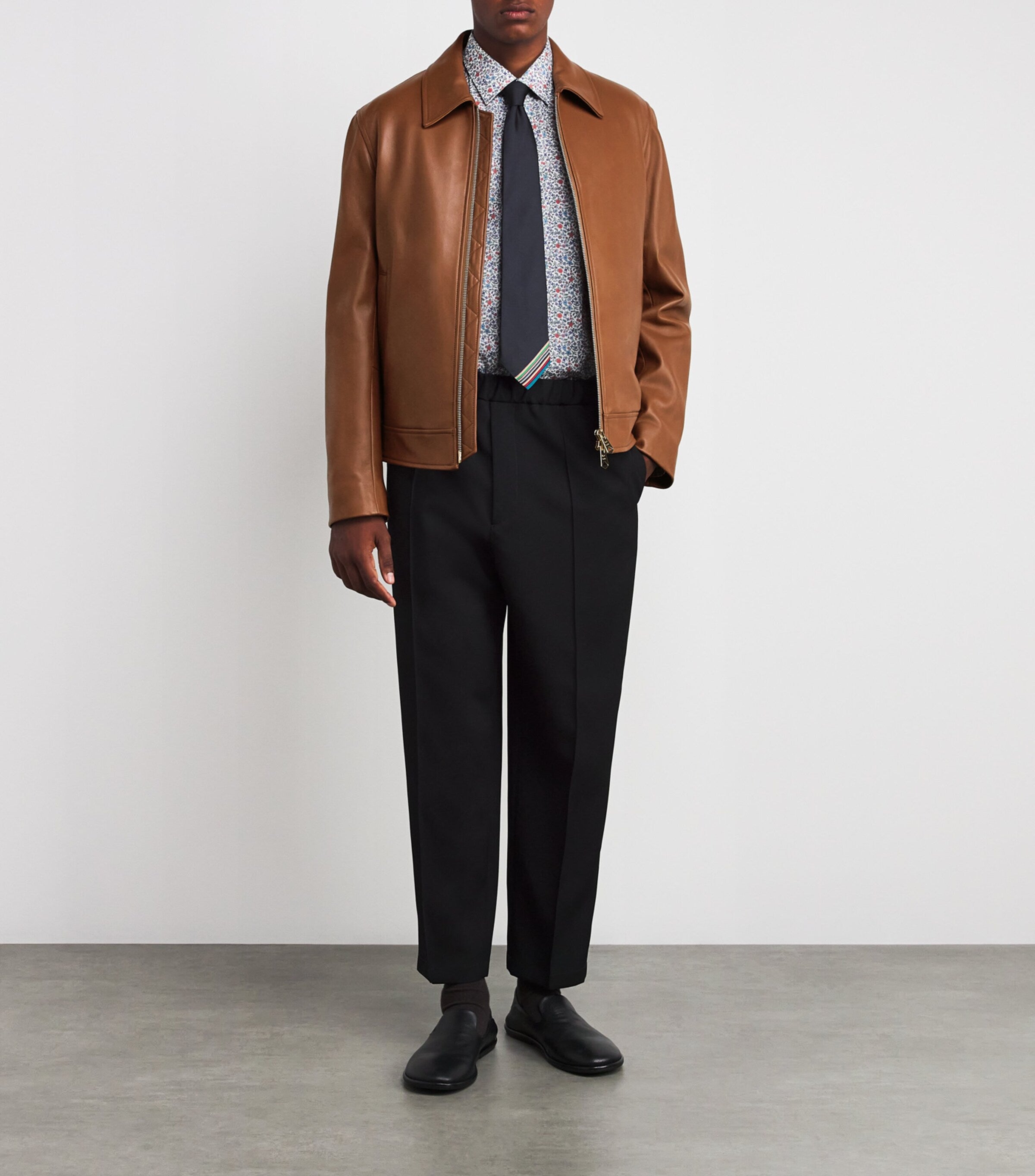 Paul Smith Brown Leather Jacket
