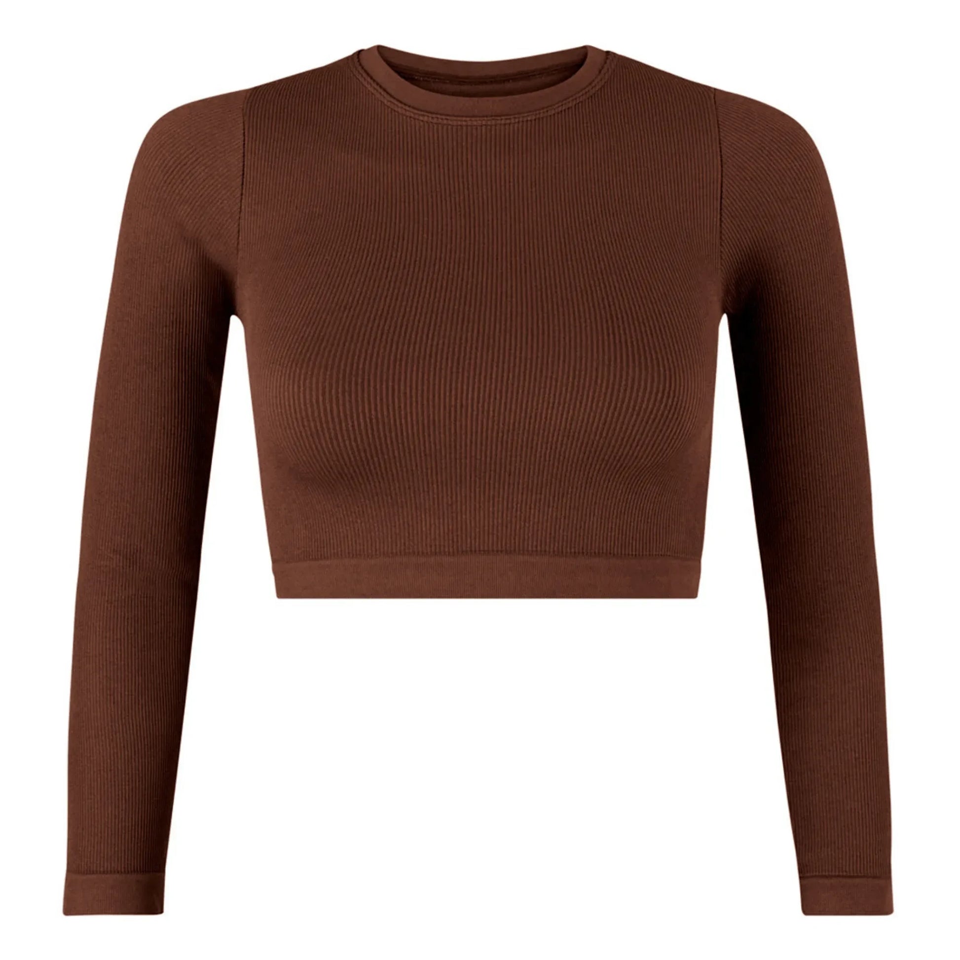 PRISM² - Evoke Ribbed Top | Brown