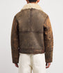 Polo Ralph Lauren Brown Shearling Bomber Jacket