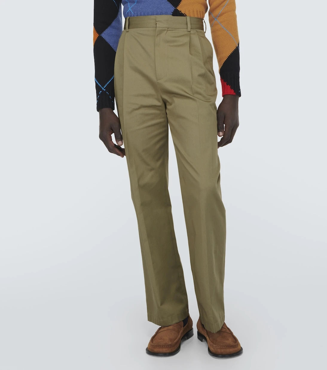 Loewe - Cotton twill straight pants