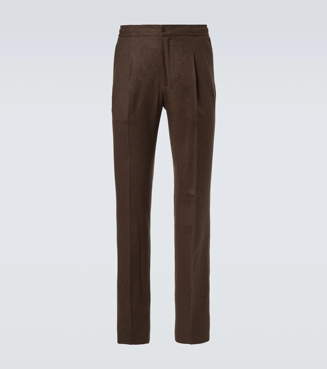 Rubinacci - Virgin wool flannel tapered pants