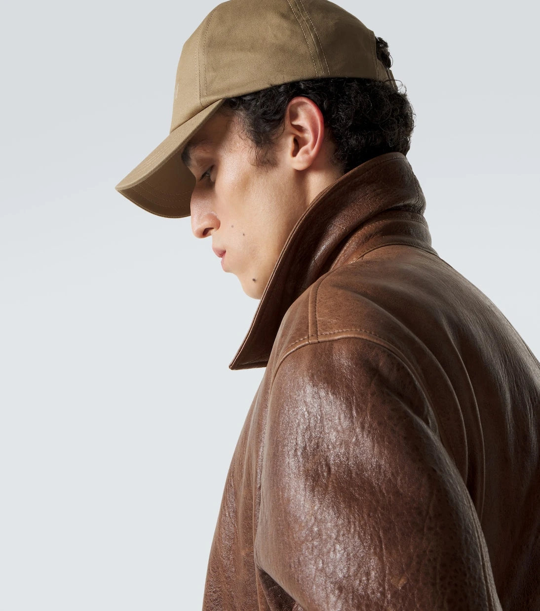Saint Laurent - Logo cotton and linen gabardine baseball cap