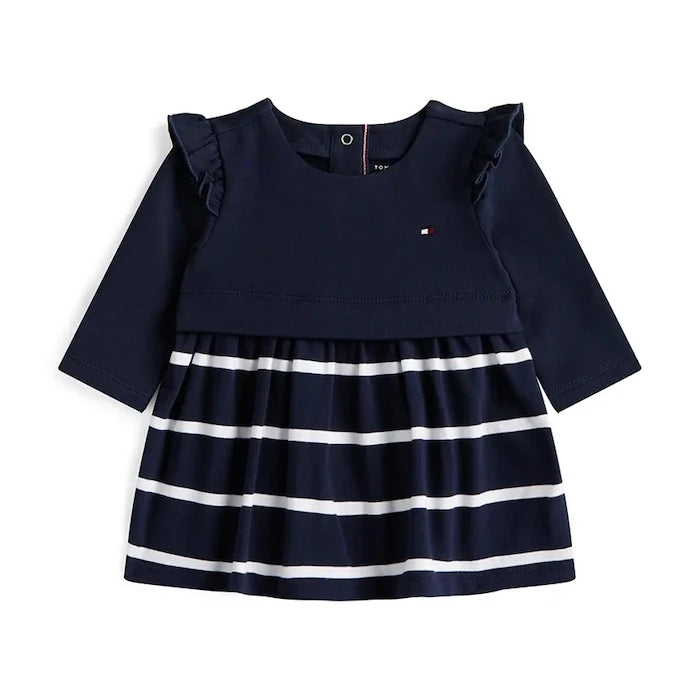 Pamuklu bebek elbisesi Tommy Hilfiger